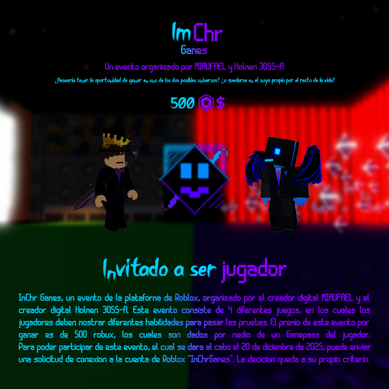 Invitación a participar como jugador en ImChr Games